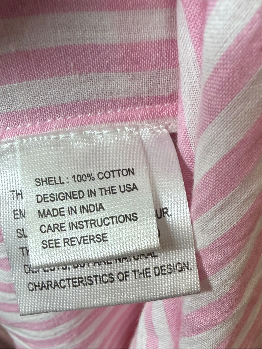 Tessora 100% Cotton Pink White Striped Preppy Cut Out Halter Maxi Dress Small - Picture 16 of 16